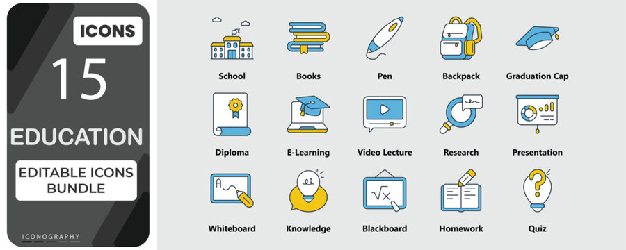 University Icons Set