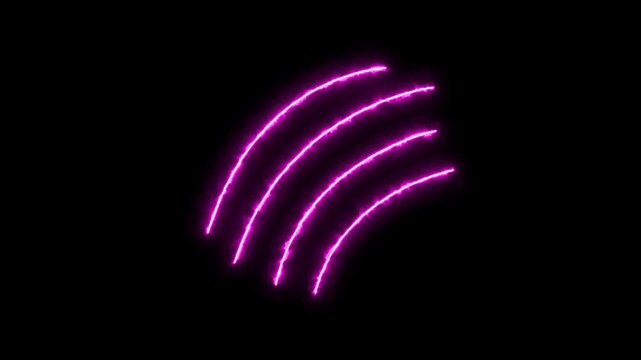 Neon line Animal claw scratches, tiger, dog, lion, monster, scratches, talons cuts cat 4k animated. claw effect animated animal scratch icon
