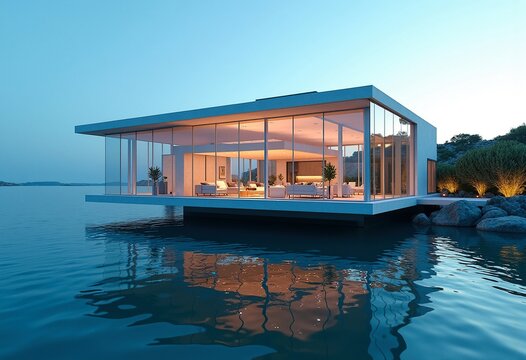 Luxury Yacht Marina Clubhouse Stunning Waterside Retreat Glass Innovations Scenic Design
