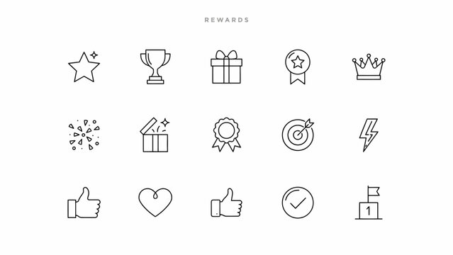 Set of flat design award celebration and achievement icons . Vector flat illustration on a white background. Vector illustration.
