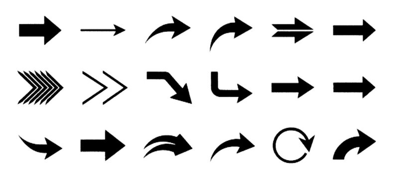 Transparent png black halftone arrow set. Collection of bold hand drawn dotted arrows in different directions. Graphic design elements decorative arrow brush icons for web and print. overlay marker