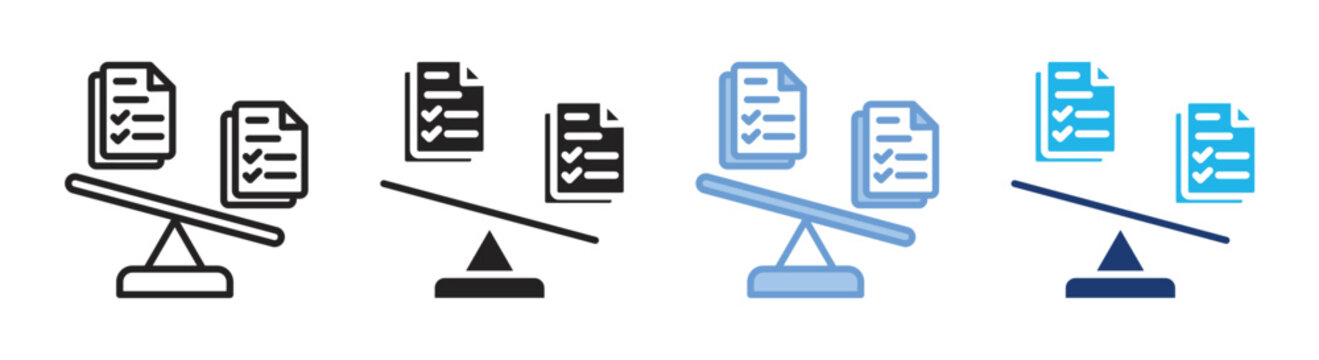 Compare icon set multiple style collection