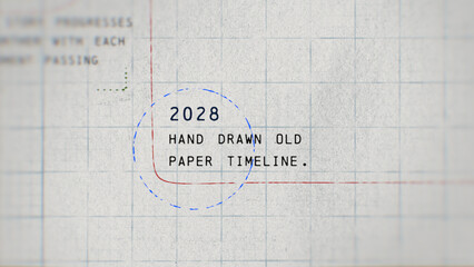 Hand Drawn Old Paper Timeline