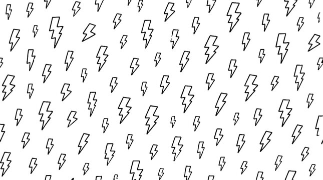 Repeating lightning bolt pattern design graphic.