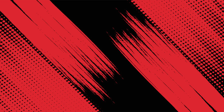 Black and red abstract grunge background with halftone style. grunge texture background.  football, basketball, baseball, tennis, rugby, bicycling design simple abstract modern. eps 10