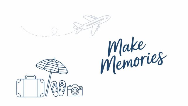 Animated Make Memories Travel Concept