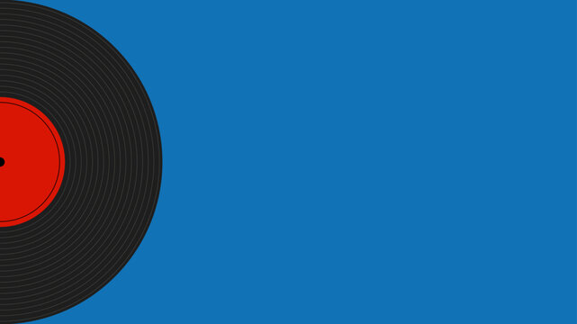 Cool analog record illustration background material