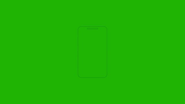 automatic media playback toggle animation on smartphone screen.