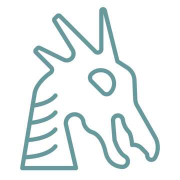 Ship Figurehead Icon Style