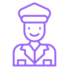 Fototapeta premium Soldier Icon Style