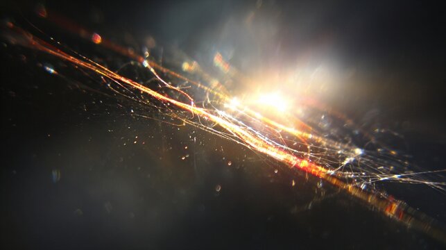 Delicate cosmic silk filaments spun with starlight, creating a mesmerizing ethereal nebula effect