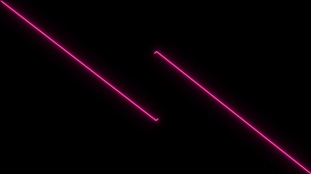 glowing neon diamond lines abstract geometric background animation.