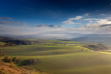 Fototapeta premium Sudetes aerial view