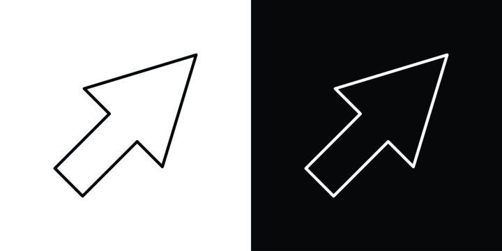Mouse icon in line. Editable stroke. Vector illustration.