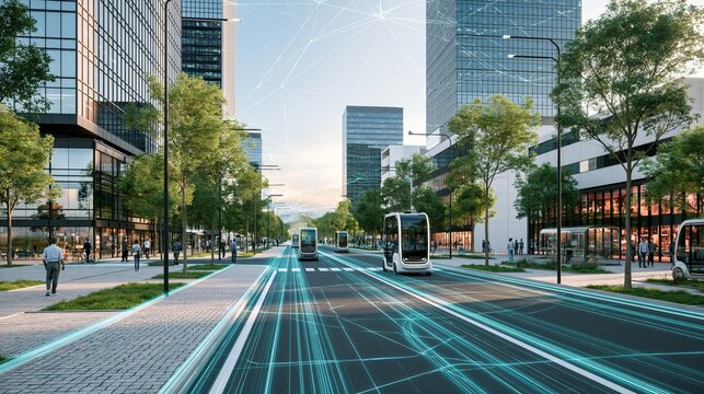 Innovative japanese inspired smart city featuring cutting edge technology and abundant green spaces