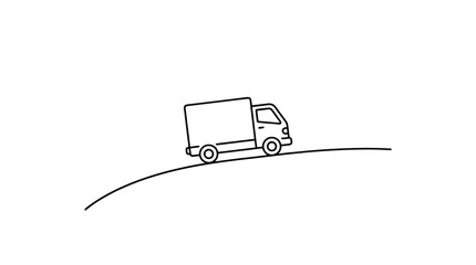 Delivery Truck Vector Illustration © wdflm