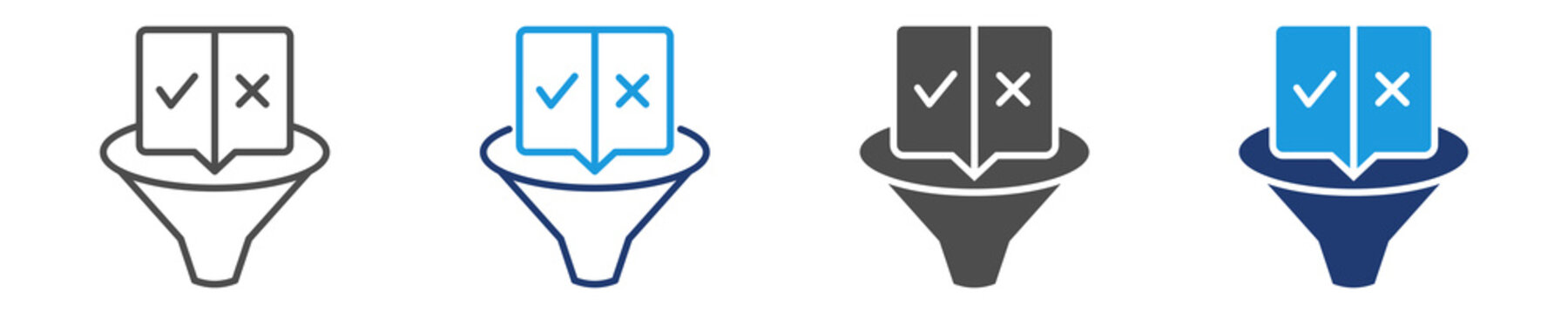 spilt testing icon set multiple style