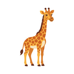 Obraz premium Cute Giraffe Cartoon Character