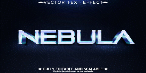 Space text effect, editable future and texhno font style © QuillArtistry