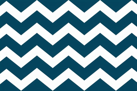 Seamless chevron pattern with thick teal zig zag stripes on a white background, bold geometric textile print for home decor and fashion