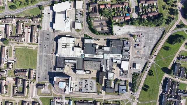 aerial view of  north point shopping centre, Bransholme Hull