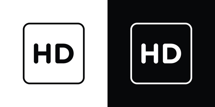 High definition icon. linear symbols in black and white