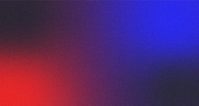 Dynamic red and blue gradient background with expressive grain texture creating a striking and energetic visual effect