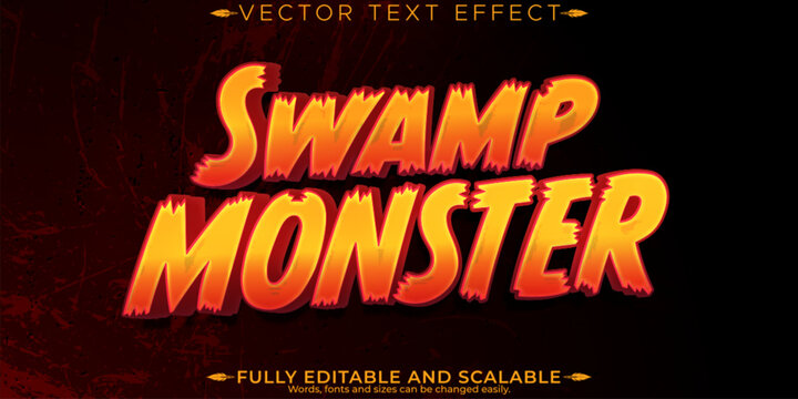 Horror text effect, editable blood and scary text style