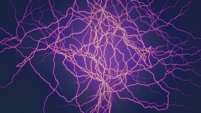 Green screen background with a complex lightning pattern, for video or graphic projects with light effects. - Professional Chroma Key Footage