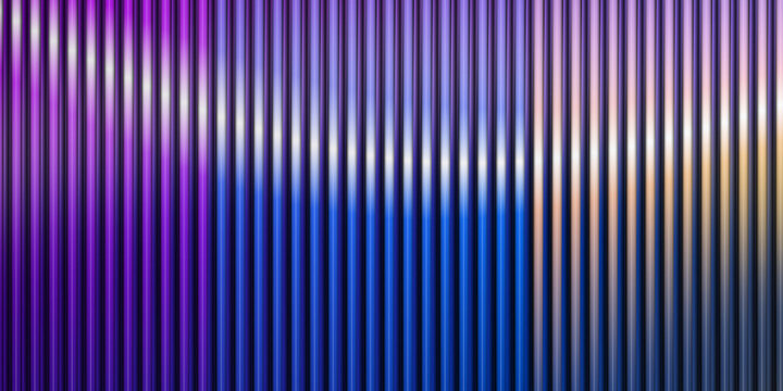 Vibrant spectrum of light refracted through layered glass prisms