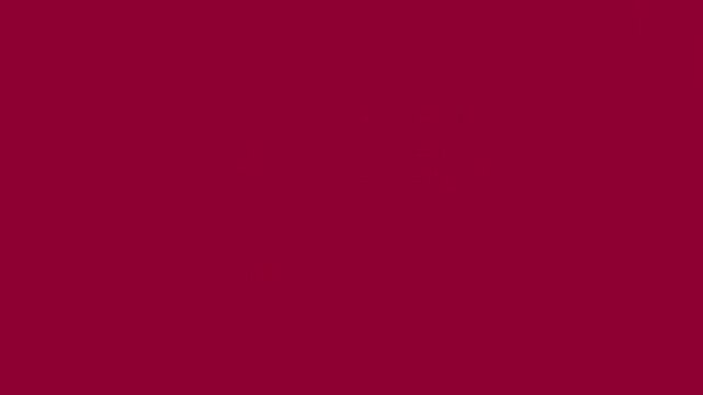 Red paint dripping down christmas tree line square frame border an image of wave on it isolated on green screen background