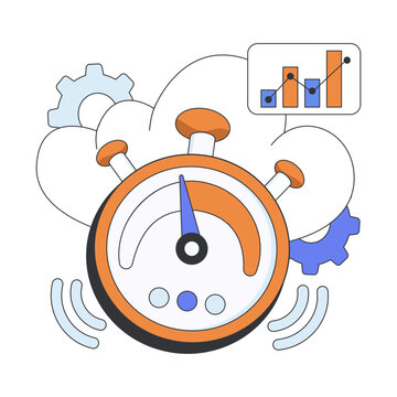Modern design icon of cloud speed test