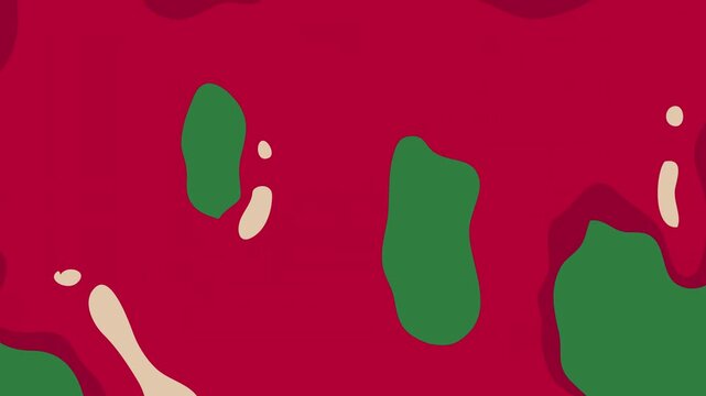 Red on dots rabbit paint it spots an image of arrow isolated on green screen background