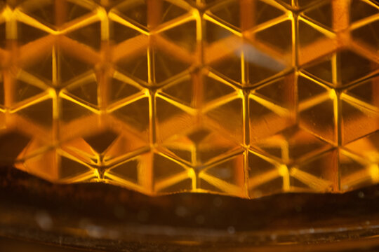 gitter gold metall makro