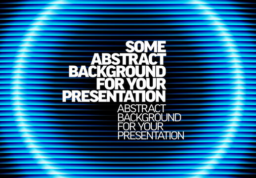 Abstract Blue Tech Background with Glowing Lines for Presentation
