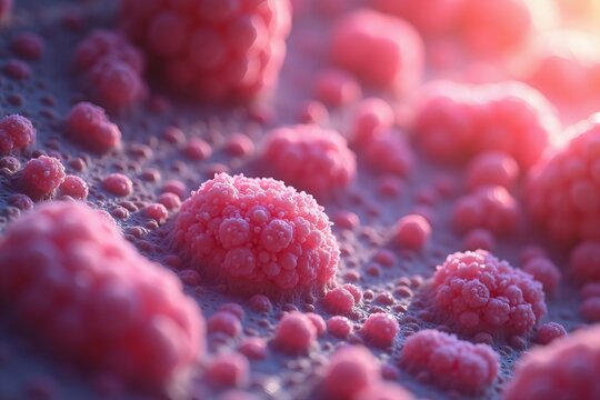 Microscopic View of Healthy Ovarian Follicles: Unveiling Their Complex Structures and Vibrant Cellular Details to Illustrate Reproductive Health