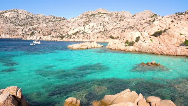 Cala Coticcio, wonderful bay in La Maddalena, Sardinia, Italy
