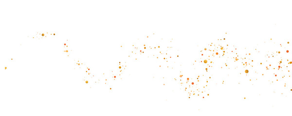 Golden glitter constellation with radiant dust particles and luminous sparkling stars. Elegant luxury decoration on transparent background. vector © Ole moda