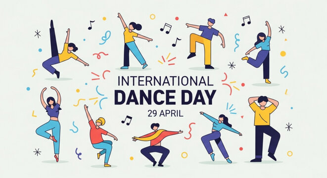 People dancing celebrating international dance day on april 29