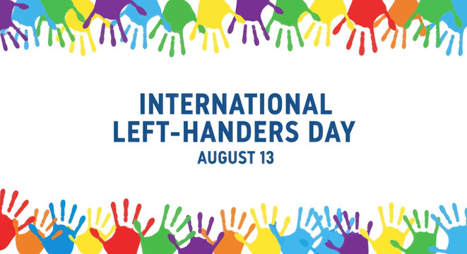 International lefthanders day banner