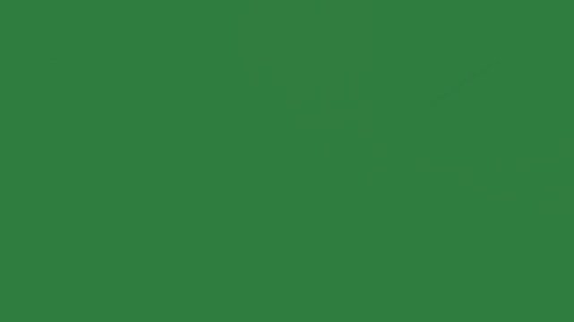 White background and blue sky the sun shining through it some light coming from clouds design frame cartoonish - Chroma Key Green Screen Footage