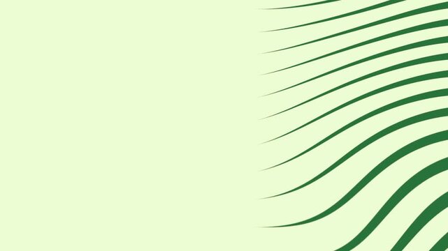 A green background with white border and wavy lines blank paper wave pattern green screen illustration design frame - Chroma Key Green Screen Footage