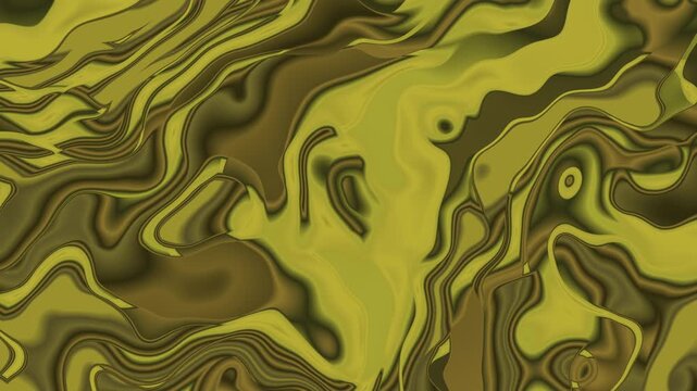 Video Background Antique Gold Olive Green Khaki Organic Abstract Wave Noise Displacement Backdrop Template