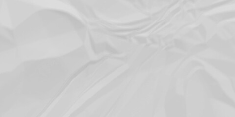 Fototapeta premium White fabric background. white crumpled paper background texture pattern overlay. wrinkled high resolution arts craft and Seamless white crumpled paper.