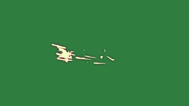 Two birds flying in the sky on bird small it ' s back group of circle object middle isolated on green screen background