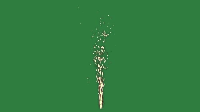 Arrow water splashing man outline isolated on green screen background