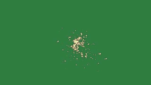 Small hole dots isolated on green screen background