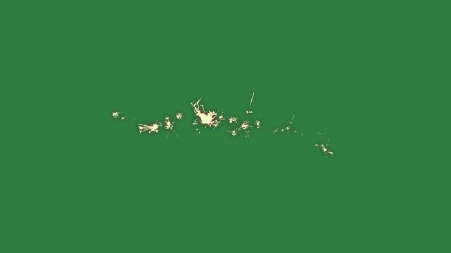 Bunch of flowers picture two people dansies small hole isolated on green screen background