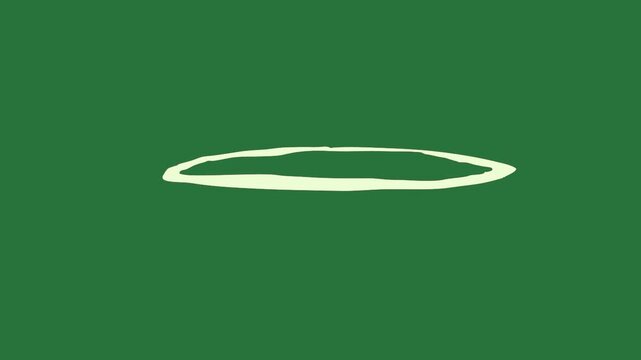 White circle and screen bird flying sky cloud border isolated on green screen background