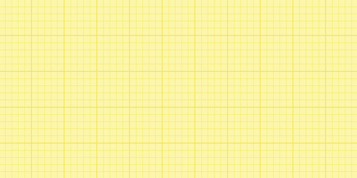 Background of yellow graph millimeter paper with a precise square grid